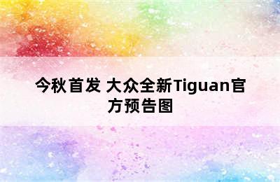 今秋首发 大众全新Tiguan官方预告图